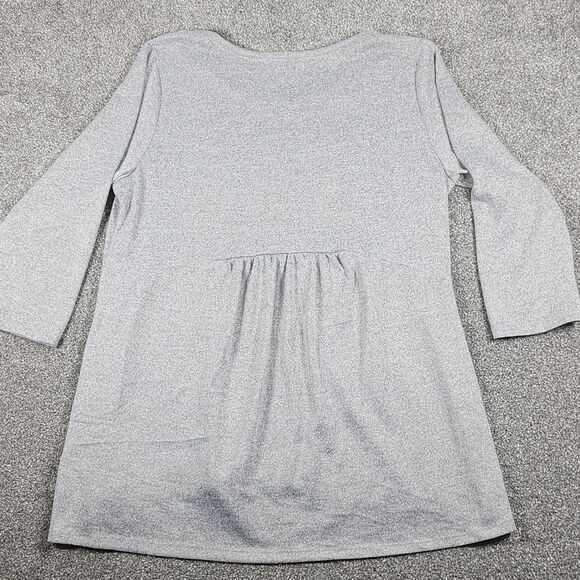 Cactus + Pearl Gray Long Sleeve Top With Gnome Graphics Women's Size Large - Picture 10 of 10